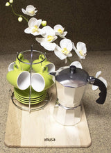 Load image into Gallery viewer, Espresso Moka Stovetop Coffeemaker 3-Cup, Silver / Aluminum IMUSA-USA