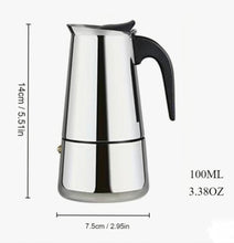 Load image into Gallery viewer, Espresso Maker Stainless Steel Moka Pot Italian Coffee Moka