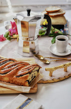 Load image into Gallery viewer, Espresso Moka Stovetop Coffeemaker 3-Cup, Silver / Aluminum IMUSA-USA