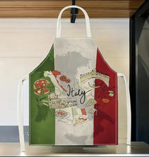 Load image into Gallery viewer, Italian-Themed Pizza Kitchen Apron