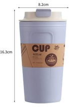 Load image into Gallery viewer, Golandstar
Sealable Drinks Cup 420ml Bamboo Fiber Mugs Unbreakable Tumbler Mug Cup for Coffee, Beer, Water, Milk, Juice, Tea (1- Blue/Purple