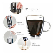 Load image into Gallery viewer, Portable Single Serve Coffee Maker Mini Espresso Machine Reusable Coffee Filter