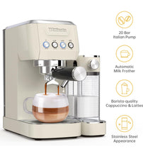 Load image into Gallery viewer, MAttinata Espresso Machine, 20 Bar Cappuccino Machines for Home, Latte Machine with Automatic Milk Frother, Gifts for Him/Her-Beige