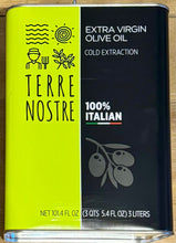 Load image into Gallery viewer, TERRE NOSTRE 100% Italian. Extra Virgin Olive Oil (3-Liter Tin)