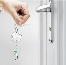 Load image into Gallery viewer, Italy Keychain, Stainless Steel Bag Charm