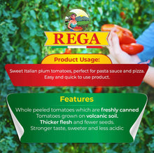 Load image into Gallery viewer, San Marzano DOP Authentic Whole Peeled Plum Tomatoes - 28 oz cans (Pack of 6)