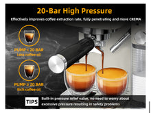 Load image into Gallery viewer, MAttinata Espresso Machine, 20 Bar Cappuccino Machines for Home, Latte Machine with Automatic Milk Frother, Gifts for Him/Her-Beige