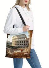 Load image into Gallery viewer, Rome, Italy Colosseum  Tote Bag - Durable Polyester Shoulder Handbag