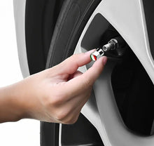 Load image into Gallery viewer, Italian Flag 4-Chrome Auto Tire Valve Stem Cap Cover.