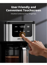 Load image into Gallery viewer, AIRMSEN 14-Cup Programmable Drip Coffee Maker – 1000W Fast Brewing Coffee Machine with Timer, Delay Start & 2H Keep-Warm, 73oz Tank, Touchscreen & Glass Carafe