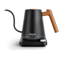 Load image into Gallery viewer, POLIVIAR Electric Gooseneck Kettle, 1350W Electric Tea Kettle Wood Pattern Handle..