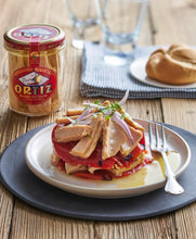 Load image into Gallery viewer, Ortiz White Tuna in Olive Oil, 7.76oz Glass Jar (12-in case)