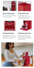 Load image into Gallery viewer, SHARDOR Hot & Iced Coffee Maker, K Cup Coffee Maker Compatible with Ground Coffee, Single Serve Coffee Machine Red