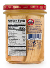 Load image into Gallery viewer, Ortiz White Tuna in Olive Oil, 7.76oz Glass Jar (12-in case)