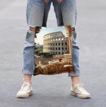 Load image into Gallery viewer, Rome, Italy Colosseum  Tote Bag - Durable Polyester Shoulder Handbag