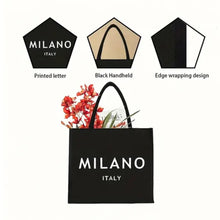 Load image into Gallery viewer, "Milano Italy" Carved Printed Tote Bag,