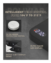 Load image into Gallery viewer, POLIVIAR Electric Gooseneck Kettle, 1350W Electric Tea Kettle Wood Pattern Handle..