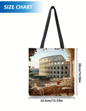 Load image into Gallery viewer, Rome, Italy Colosseum  Tote Bag - Durable Polyester Shoulder Handbag