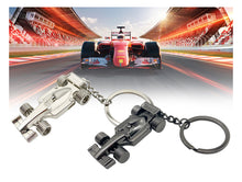 Load image into Gallery viewer, F1 Keychain (Silver and Black Cool 3D Metal Racing Car Model Keychain, Can Be Given as a Gift to Boyfriend, Husband, Father, Driver, Kids and All Fans Who Love F1