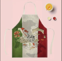 Load image into Gallery viewer, Italian-Themed Pizza Kitchen Apron