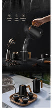 Load image into Gallery viewer, POLIVIAR Electric Gooseneck Kettle, 1350W Electric Tea Kettle Wood Pattern Handle..