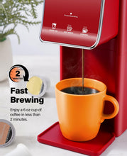 Load image into Gallery viewer, SHARDOR Hot & Iced Coffee Maker, K Cup Coffee Maker Compatible with Ground Coffee, Single Serve Coffee Machine Red