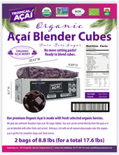 Load image into Gallery viewer, Tropical Acai Organic Pure Acai In Cubes, 140 Ounce -- 2 Per Case