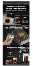 Load image into Gallery viewer, AIRMSEN Espresso Machines with Burr Grinder, 20 Bar, Milk Frother Steam Wand, Stainless Steel Coffee Maker for Home - Cappuccino Latte & Cold Brew Iced Coffee Maker & Americano