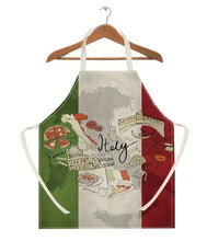Load image into Gallery viewer, Italian-Themed Pizza Kitchen Apron
