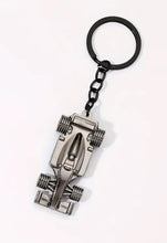 Load image into Gallery viewer, F1 Keychain (Silver and Black Cool 3D Metal Racing Car Model Keychain, Can Be Given as a Gift to Boyfriend, Husband, Father, Driver, Kids and All Fans Who Love F1