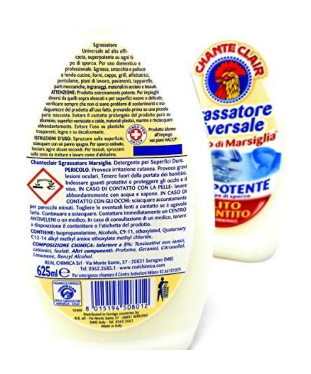 Chanteclair Marsiglia Sgrassatore AllPurpose Degreaser, Universal Cle Delizioso Gourmet
