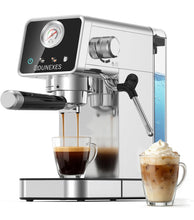 Load image into Gallery viewer, Rounexes
20 Bar Semi-Automatic Espresso Machine, Touchscreen Espresso Machine with Milk Frother, Cup Warmer, Detachable Water Tank & Drip Tray, Coffee Machine for Latte, Cappuccino, Americano