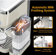 Load image into Gallery viewer, MAttinata Espresso Machine, 20 Bar Cappuccino Machines for Home, Latte Machine with Automatic Milk Frother, Gifts for Him/Her-Beige