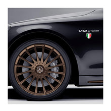 Load image into Gallery viewer, Biomar Labs 3D Domed Silicone Stickers Decals Car Motorcycle National Italy Italian Flag F 148