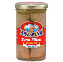 Load image into Gallery viewer, AsdoMar FILET TUNA FISH with OLIVE OIL 200 Gr (12-Pack Case)