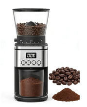 Load image into Gallery viewer, Rounexes Conical Burr Coffee Grinder Electric,Stainless Steel Coffee Grinder for Home, Adjustable Burr Grinder with 30 Grind Settings, Digital Timer & 2-12 Cup Control, Removable Sealed Hopper, Easy Clean