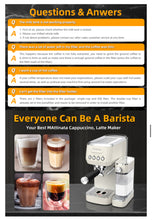 Load image into Gallery viewer, MAttinata Espresso Machine, 20 Bar Cappuccino Machines for Home, Latte Machine with Automatic Milk Frother, Gifts for Him/Her-Beige