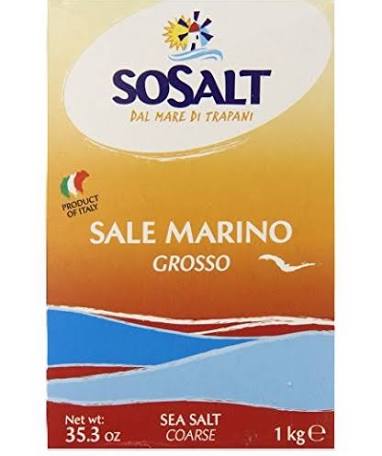 Sosalt dal sosalt coarse sea salt SoSalt Coarse Natural Sicily Sea Salt, 2 lb Case of 10 Packs