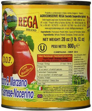 Load image into Gallery viewer, San Marzano DOP Authentic Whole Peeled Plum Tomatoes - 28 oz cans (Pack of 6)