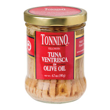 Load image into Gallery viewer, Tonnino Tuna Ventresca In Olive Oil 6.7 Oz Jar - 6ct Case