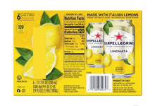 Load image into Gallery viewer, San Pellegrino Sparkling Fruit Beverages Limonata/Lemon - 6pk/11.15 fl oz Cans