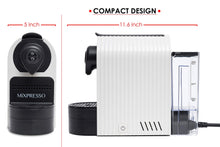 Load image into Gallery viewer, Mixpresso Espresso Machine for Respresso Compatible Capsule, Single Serve Coffee Maker Programmable Buttons for Espresso Pods, Premium Italian 19 Bar High Pressure Pump 27oz 1400W (White) + Get 2 Case of Borbone Espresso Caps !!!