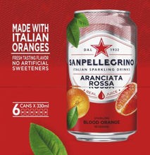 Load image into Gallery viewer, San Pellegrino Sparkling Fruit Beverages Aranciata Rossa/Blood Orange - 6pk/11.15 fl oz Cans