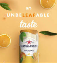 Load image into Gallery viewer, San Pellegrino Orange / Aranciata Sparkling Fruit Beverage, 6/Pack 11.15oz Cans.