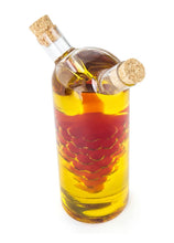 Load image into Gallery viewer, Grape Motif Oil and Vinegar Cruet Dispenser Bottle, Clear Borosilicate Glass
