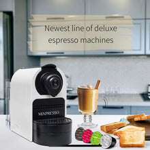 Load image into Gallery viewer, Mixpresso White Italian  Map- Nespresso Compatible Capsule Espresso Machine (Plus One Case of 100 Borbone Caps)
