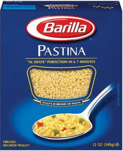 Load image into Gallery viewer, Barilla Pastina Pasta 12oz. (Case Of 16/Packs)