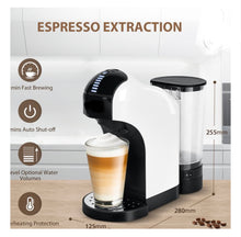 Load image into Gallery viewer, 3 in 1 Espresso Coffee Machine with Capsules for Nespresso , Dolce Gusto and Ground Coffee,White + 1Case of Respresso Borbone Pods 100ct.