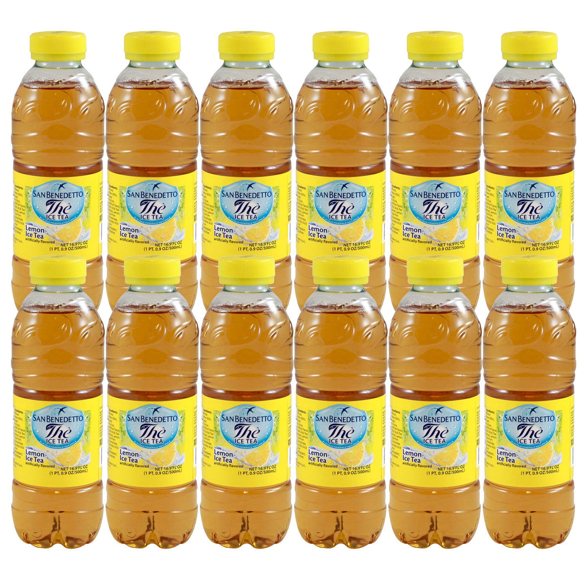 San Benedetto Lemon Tea, 16.9 fl oz. / 500 ML (Case 12-Pack