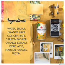 Load image into Gallery viewer, San Pellegrino Orange / Aranciata Sparkling Fruit Beverage, 6/Pack 11.15oz Cans.